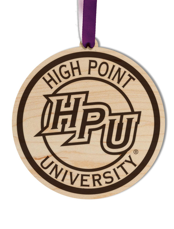 High Point University Ornament HPU Circular