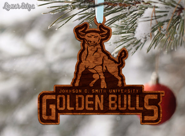 Johnson C. Smith University Ornament Johnson C. Smith Golden Bulls Logo