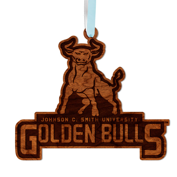 Johnson C. Smith University Ornament Johnson C. Smith Golden Bulls Logo