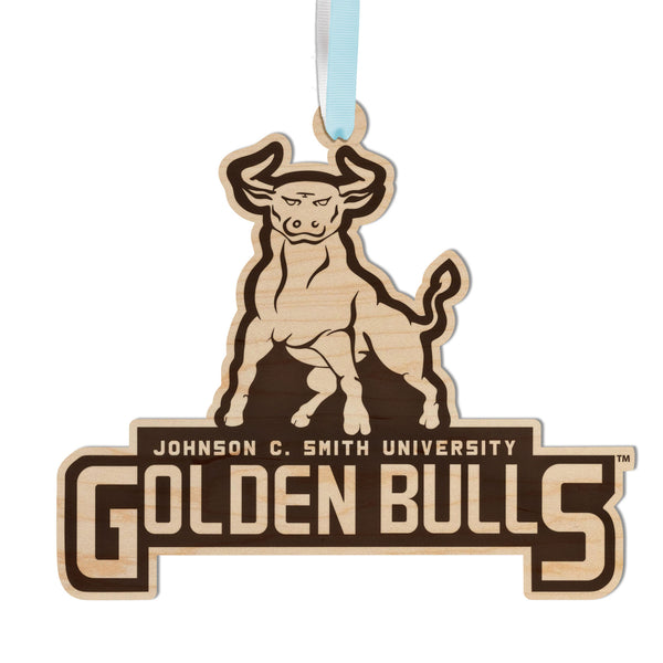 Johnson C. Smith University Ornament Johnson C. Smith Golden Bulls Logo