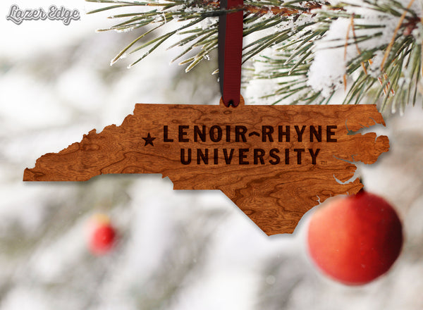 Lenoir Rhyne Ornament Wordmark on State