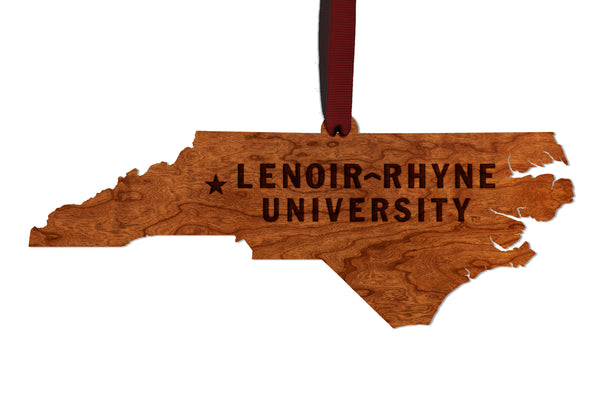 Lenoir Rhyne Ornament Wordmark on State