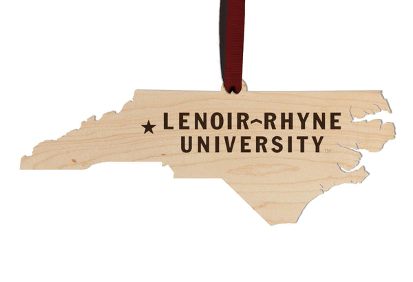 Lenoir Rhyne Ornament Wordmark on State