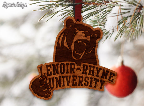 Lenoir Rhyne Ornament Bear and Name