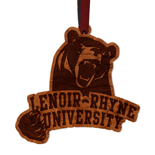 Lenoir Rhyne Ornament Bear and Name