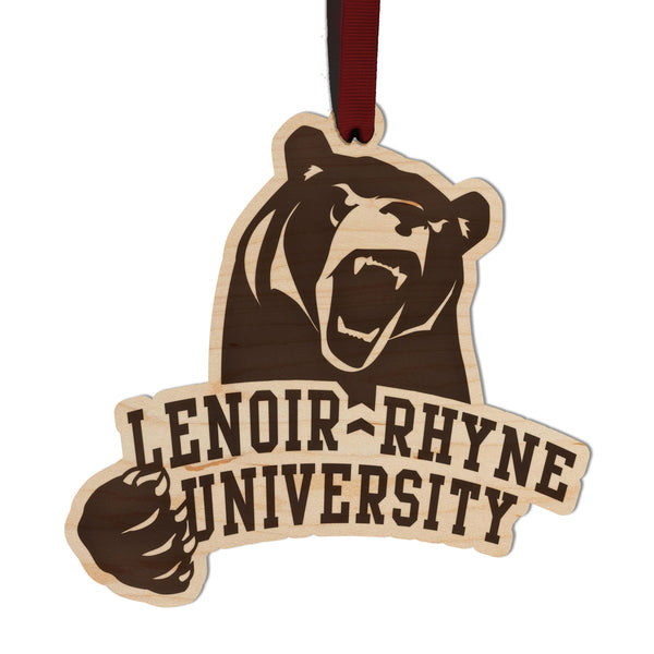 Lenoir Rhyne Ornament Bear and Name