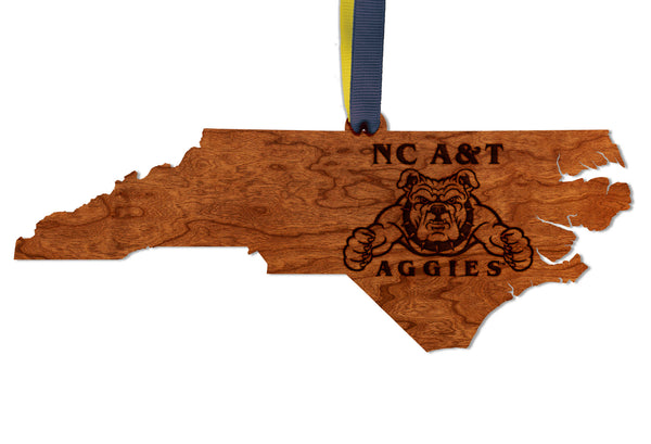 NC A&T Ornament Aggies on State