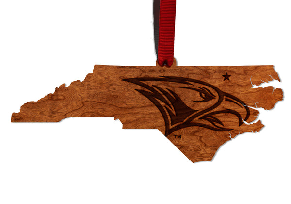 NC Central Ornament Eagle Head on State