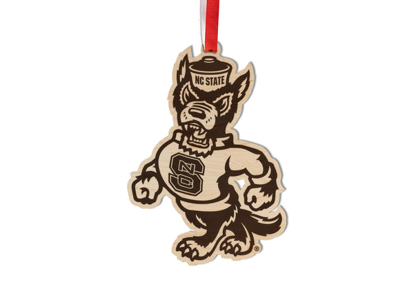 NC State Ornament Strutting Wolf