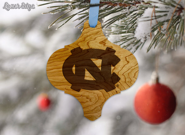 UNC Chapel Hill Ornament UNC TwoSided Unstained