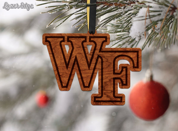 Wake Forest Ornament WF Logo