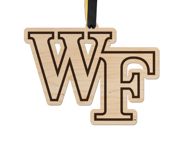 Wake Forest Ornament WF Logo