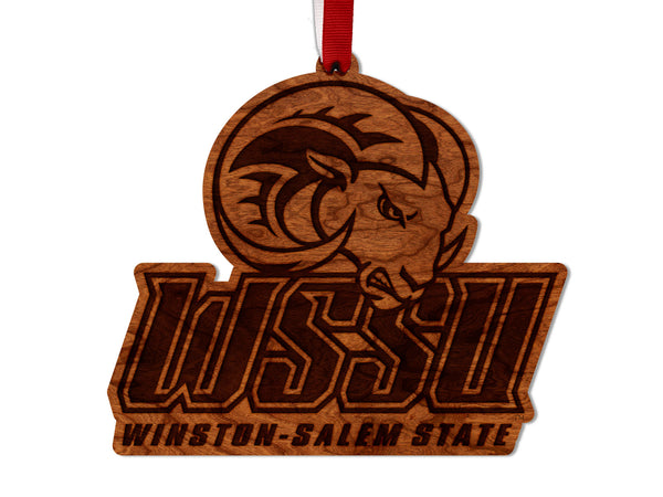 Winston Salem State Ornament Wordmark Logo