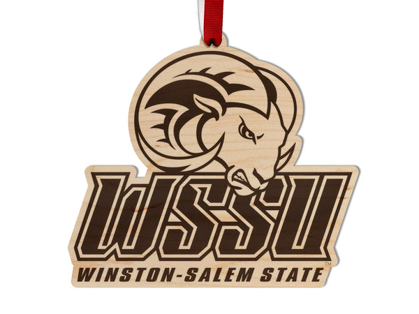 Winston Salem State Ornament Wordmark Logo