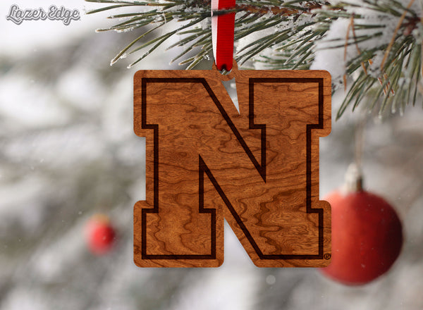 Nebraska-Lincoln Ornament Block N Logo