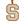 Load image into Gallery viewer, Syracuse, University of Ornament Block S Logo
