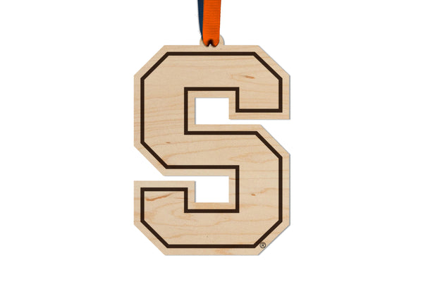 Syracuse, University of Ornament Block S Logo