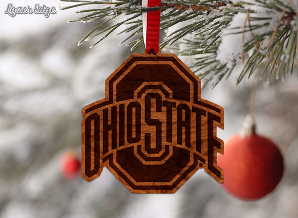 Ohio State Ornament Block O Ohio State