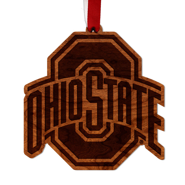 Ohio State Ornament Block O Ohio State