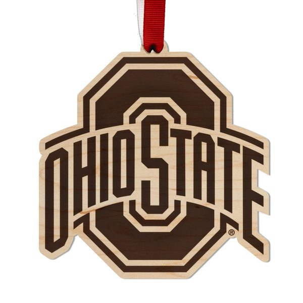 Ohio State Ornament Block O Ohio State