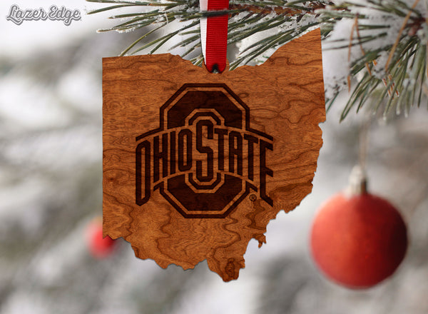 Ohio State Ornament Block O on State