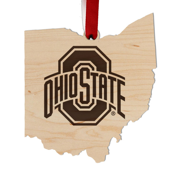 Ohio State Ornament Block O on State