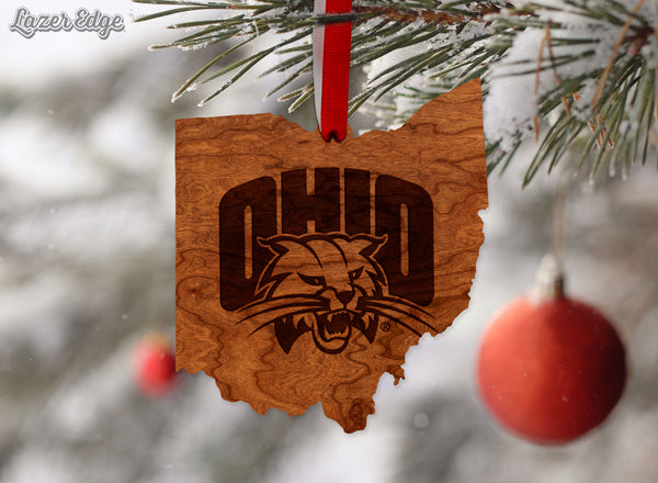 Ohio, University of Ornament Ohio Bobcat on State