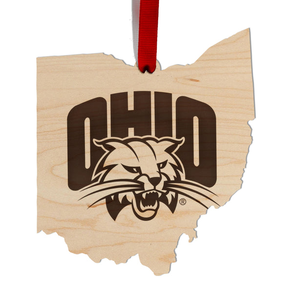 Ohio, University of Ornament Ohio Bobcat on State