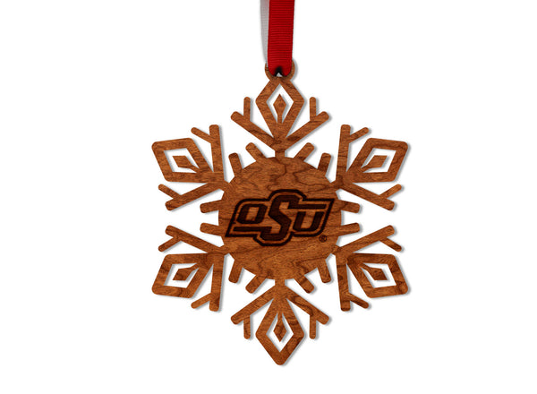 Oklahoma State University Ornament OSU Snowflake