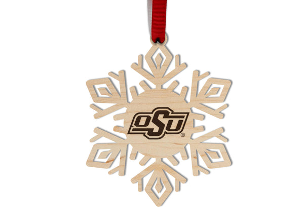 Oklahoma State University Ornament OSU Snowflake