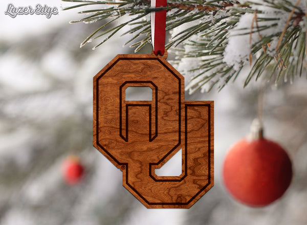 Oklahoma University Ornament OU Logo