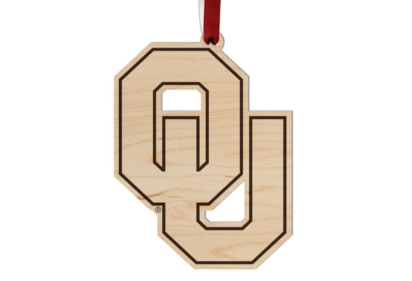 Oklahoma University Ornament OU Logo