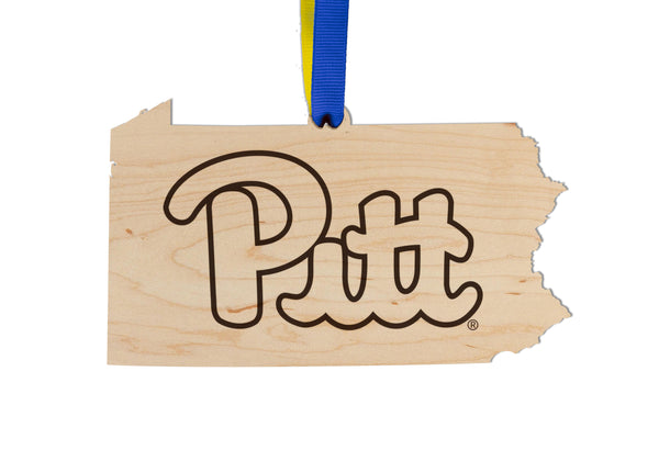 Pitt Ornament Pitt Logo on State