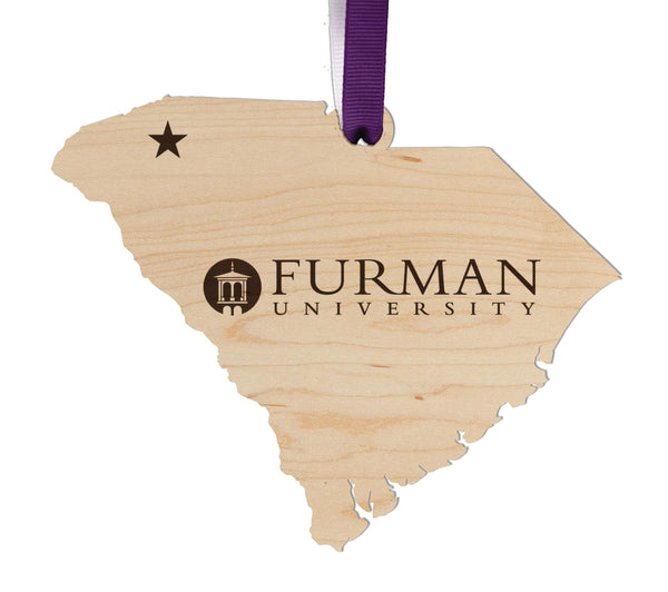 Furman University Ornament Academic Logo on SC