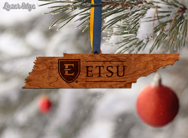 East Tennessee State University Ornament ETSU on State