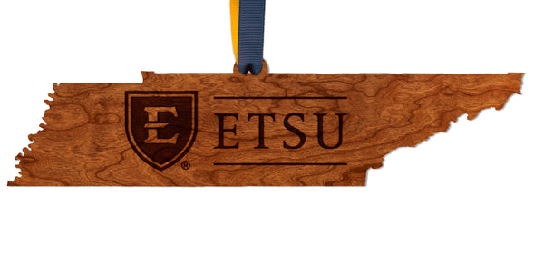 East Tennessee State University Ornament ETSU on State