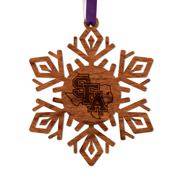 Stephen F. Austin State University Ornament SFA Snowflake