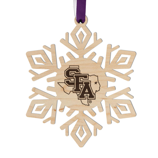 Stephen F. Austin State University Ornament SFA Snowflake