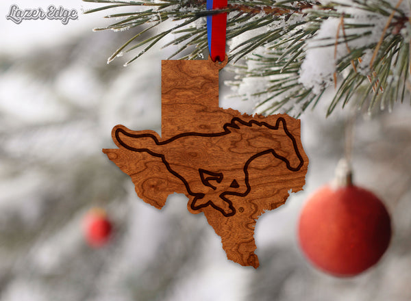 SMU (Southern Methodist University) Ornament Mustang on Texas