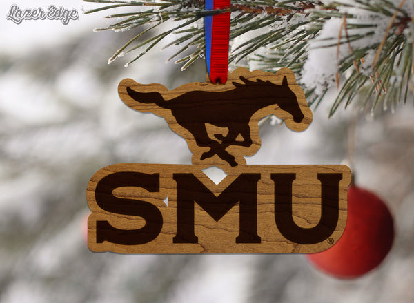 Southern Methodist University - Ornament - SMU Mustang