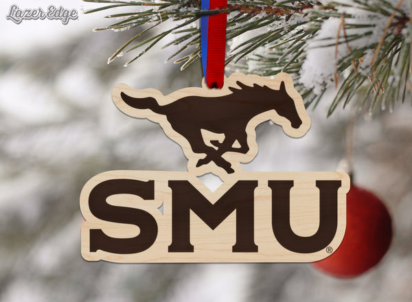 Southern Methodist University - Ornament - SMU Mustang