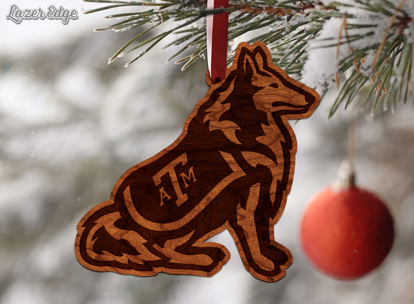 Texas A&M Ornament Reveille Dog