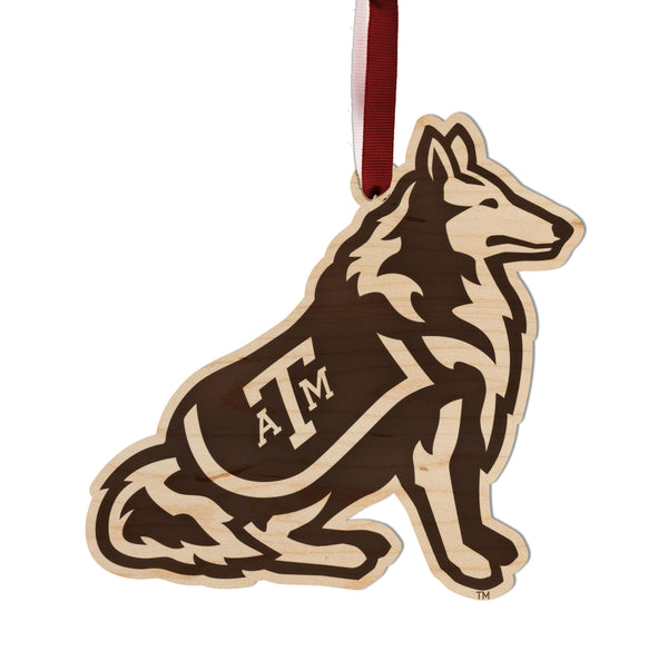 Texas A&M Ornament Reveille Dog