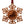 Load image into Gallery viewer, Texas A&amp;M Ornament Dog Snowflake
