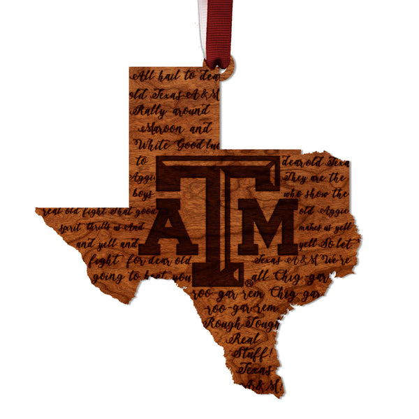 Texas A&M Ornament TAM War Hymn