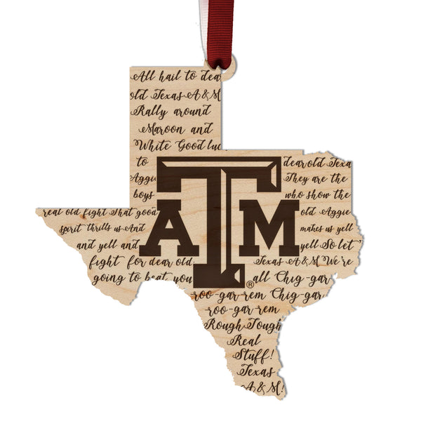 Texas A&M Ornament TAM War Hymn