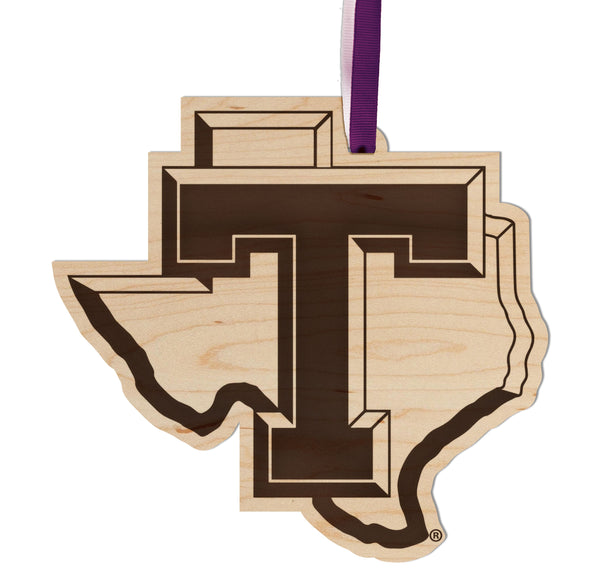 Tarleton State University Ornament Block T on State