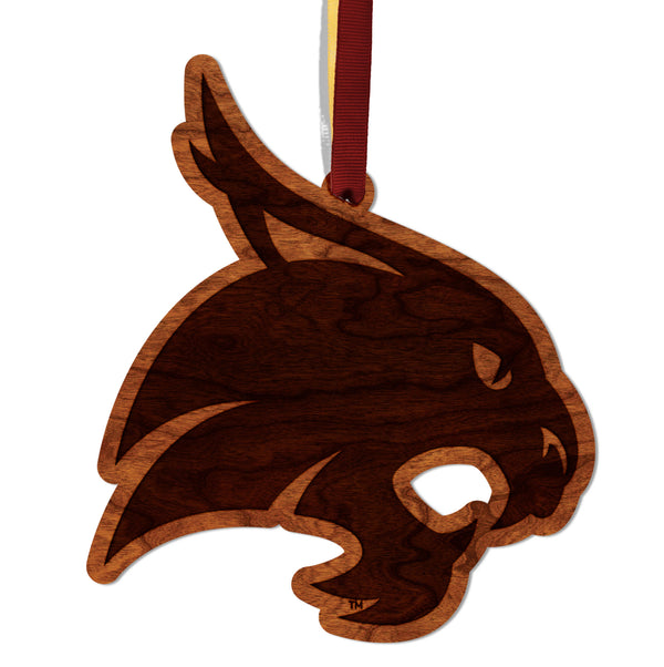 Texas State University Ornament Wildcat Logo