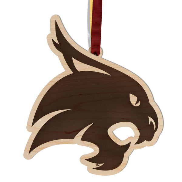 Texas State University Ornament Wildcat Logo