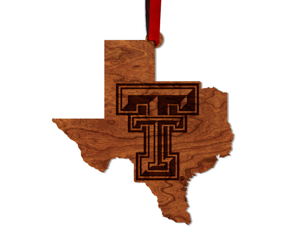 Texas Tech Ornament TT on State